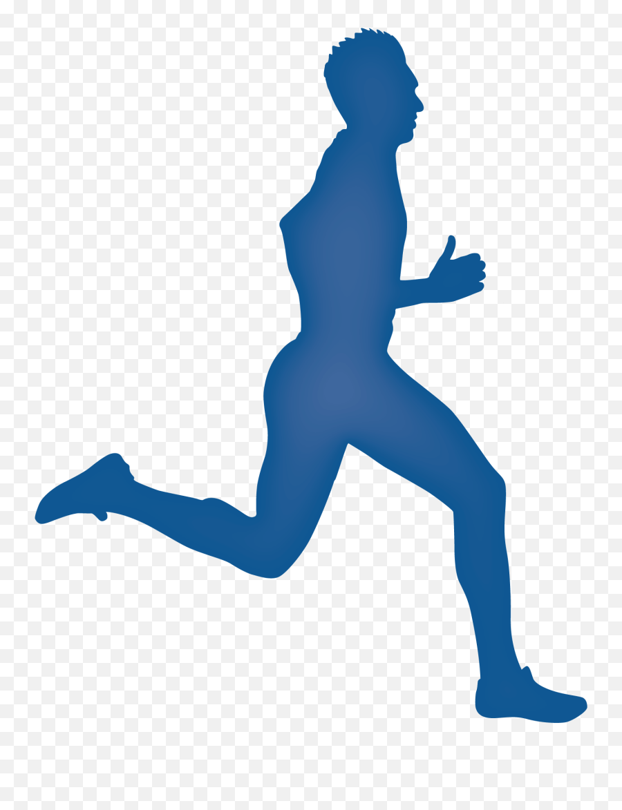 Legs Clipart Running Man - Runner Silhouette Png Emoji,Runner Emoji