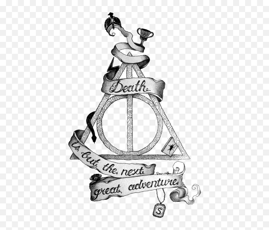Download And Tattoo Wizarding Mermelade - Harry Potter Sketch Transparent Emoji,Emoticon Masterpost
