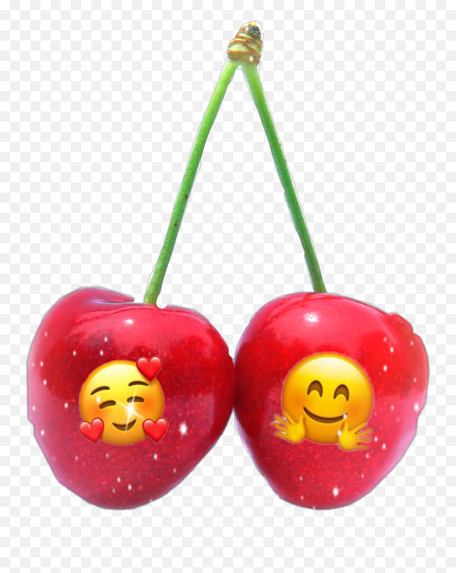 Cherries Smile Emoji Sticker - Fresh,Cherry Emoticon