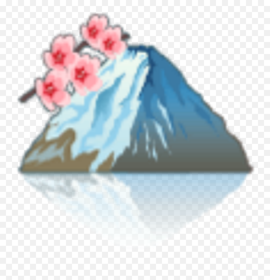 Mountain Berg Emojimountain Sticker - Rose,Mountain Emoji Transparent