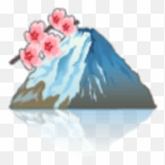 Mountain Berg Emojimountain Sticker - Rose,Mountain Emoji Transparent