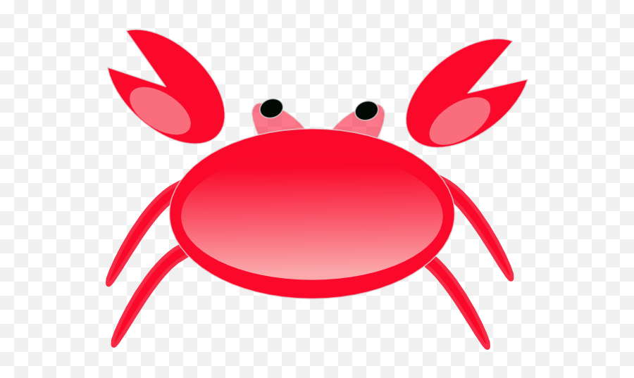 Red Crab Clip Art Vector Free Clipart - Crab Clipart No Background Emoji,Hermit Crab Emoji
