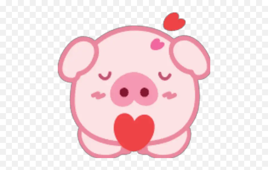 Lovely Pig Emoji Ulimwengu Wa Png - Happy,Pig Emoji Png
