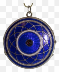 Georgianearly Victorian Enamel Locket Enamel Locket Emoji,Egyptian Eye Emoji