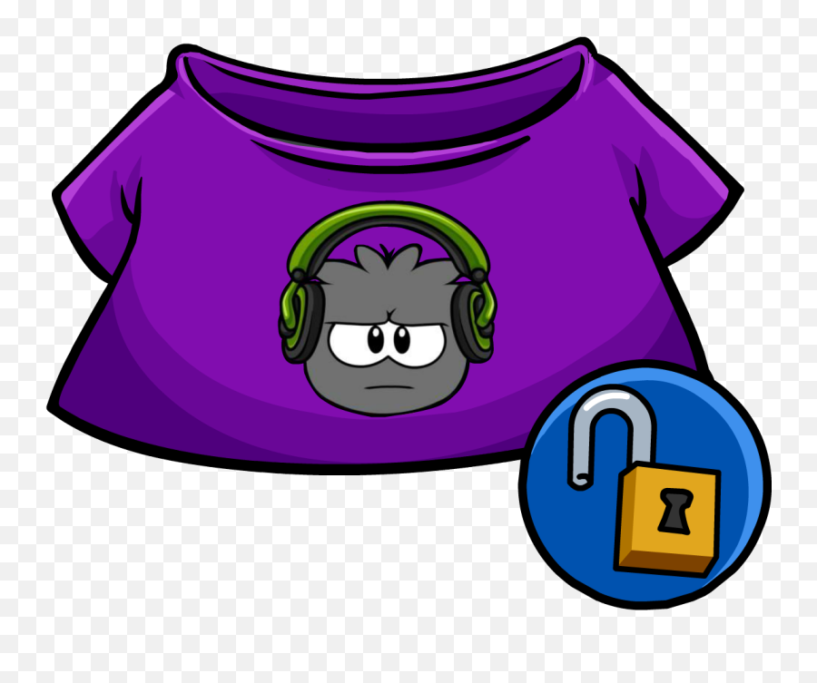Dubstep Puffle T - Club Penguin Items Beta Emoji,Penguin Shirt Emoji