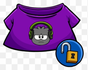 Dubstep Puffle T - Club Penguin Items Beta Emoji,Penguin Shirt Emoji