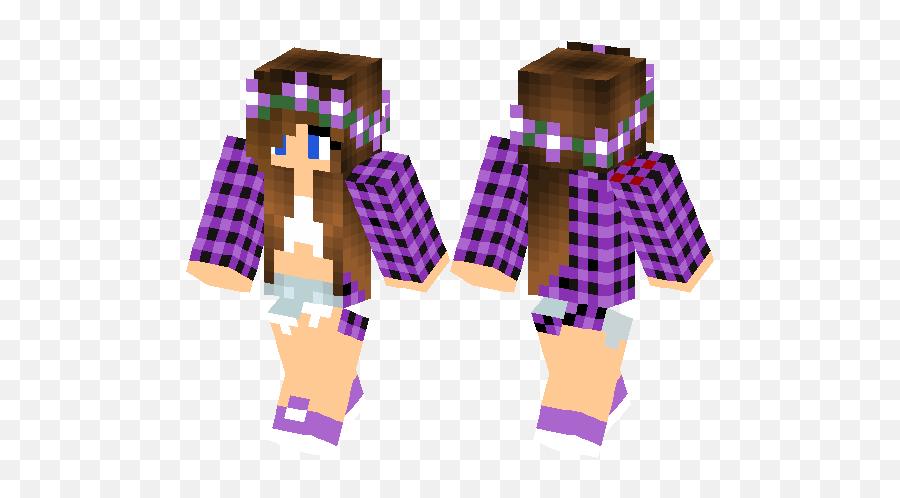 Minecraft Skin Download For Pe - Bukalah T Purple Minecraft Girl Skins Emoji,Emoji Minecraft Skin