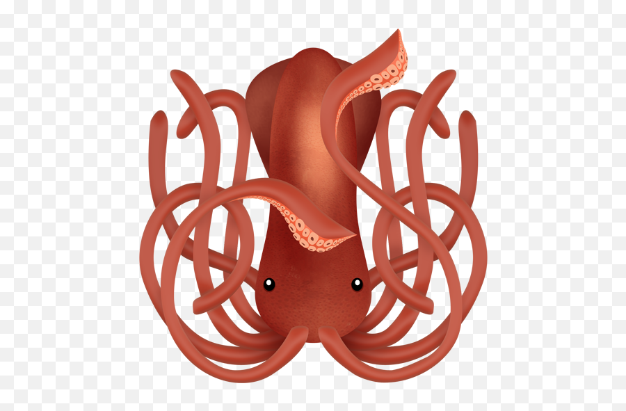 Squid Icon Sea Creatures Iconset Troy Boy Design - Orange Squid Transparent Background Emoji,Octopus Emoji Png