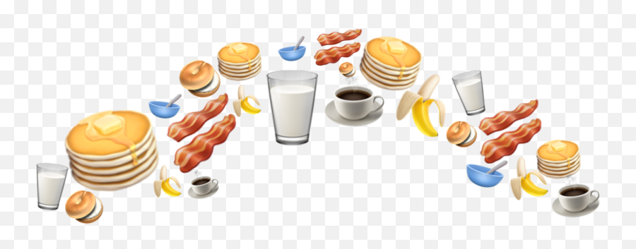 Breakfast Milk Pancake Crown Sticker By Islalostmen - Food Storage Containers Emoji,Milk Emoji
