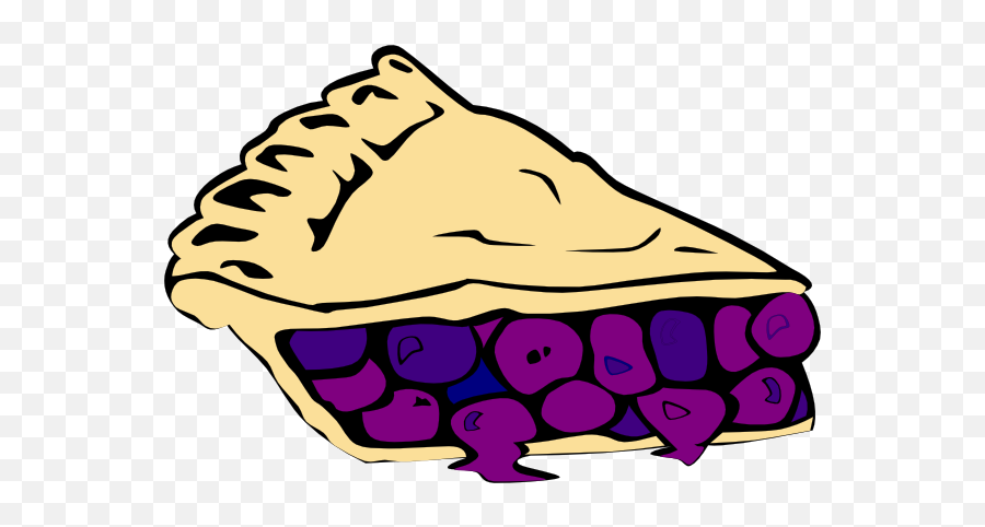 Pies - Slice Of Blueberry Pie Clipart Emoji,Turkey And Pie Emoji