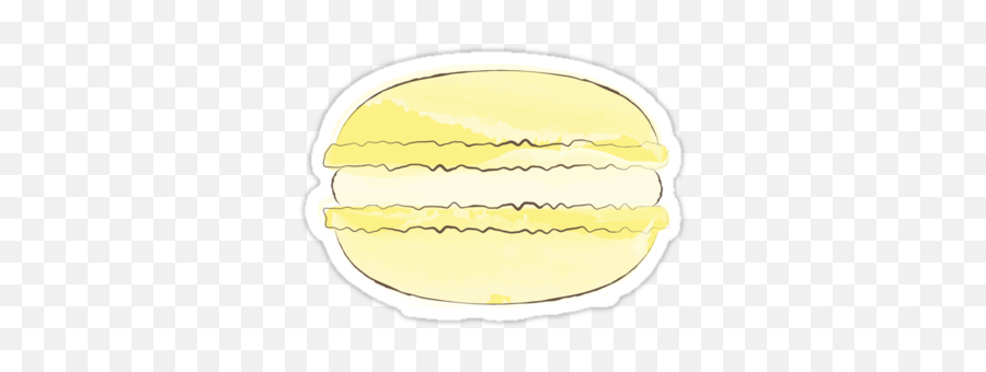 Lemon Macaron Sticker Yellow Macaroon - Aesthetic Macaron Stickers Emoji,Macaroons Tumblr Emojis