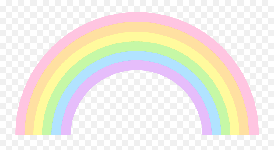 Pastel Rainbow Clip Art - Pastel Colour Rainbow Png Emoji,Rainbow Kawaii Emoticons