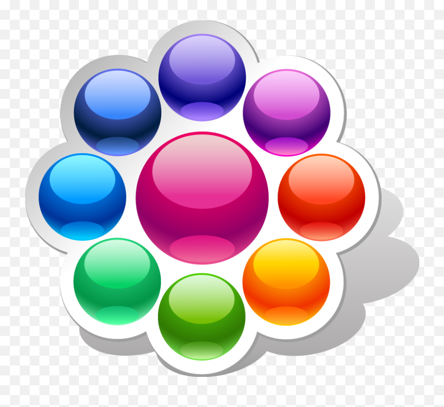 Gum Clipart Colourful Ball Gum - Bolas De Colores Logo Emoji,Emoji Splat Ball