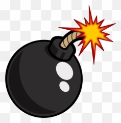 Bomb Clipart Link - Cartoon Bomb Transparent Background Emoji,Bomb Emoji Png