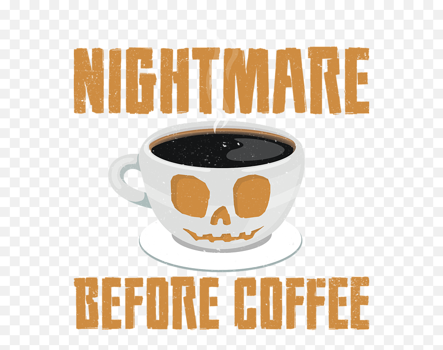 Nightmare Before Coffee For Coffee Lovers Greeting Card - Drago Matafuegos Emoji,Emoticon For Coffee