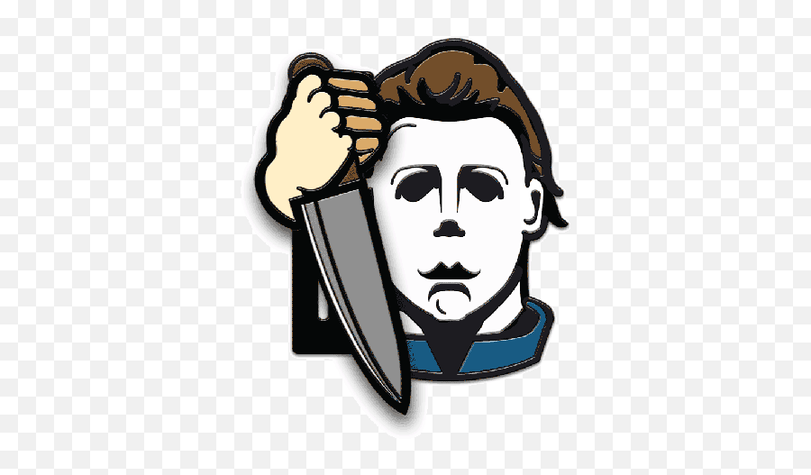 Brooches Pins Michael Myers Inspired - Michael Myers Clipart Emoji,Michael Myers Emoticon