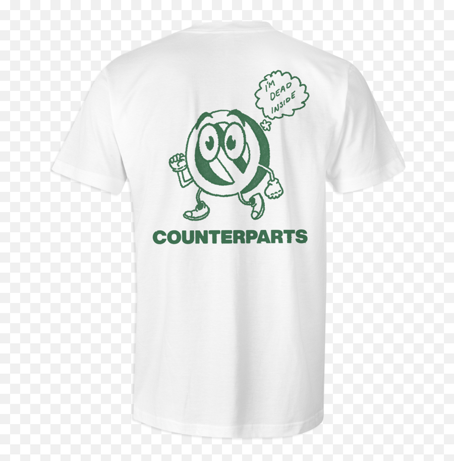 Counterparts Strikey T - Shirt Unisex Emoji,Dead On The Inside Emoticon Text