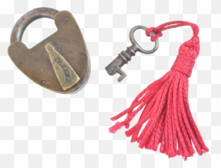 Antique Miniature Brass Lock Key From - Solid Emoji,Emoji With Lock And Key