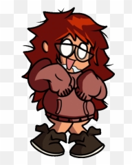 V - Left Swipe Fnf Emoji,Mia Emoji Monster Girl