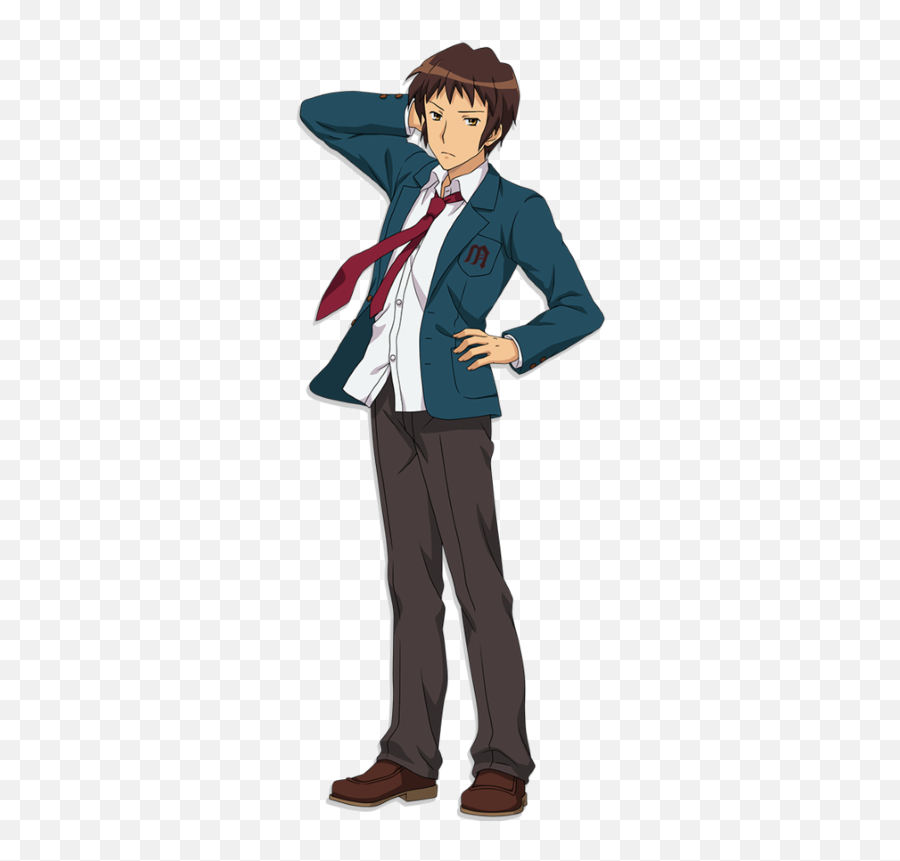 Stuffedgoatu0027s Profile - Myanimelistnet Haruhi Suzumiya Kyon Transparent Emoji,Manga Emotions 3/4 Reference