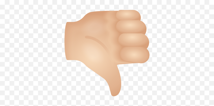 Thumbs Down Light Skin Tone Icon - Fist Emoji,Finger Down Emoji