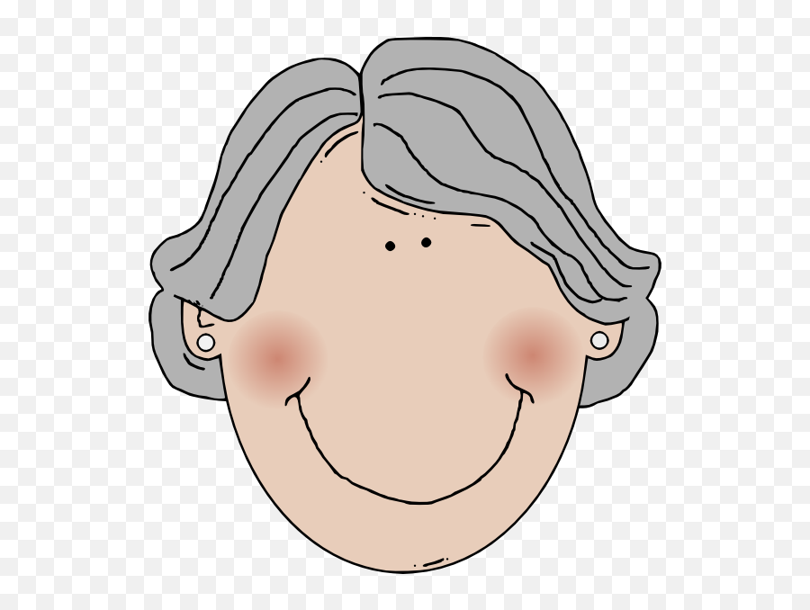 Gray Hair Clipart - Clipart Suggest Grey Hair Lady Clipart Emoji,Gray Wavy Hair Emoticon