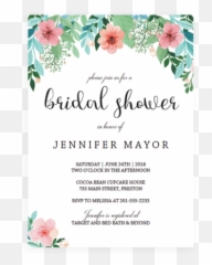 Floral Bridal Shower Invitation - Wedding Invitation Emoji,Guess The Emoji House And Bride