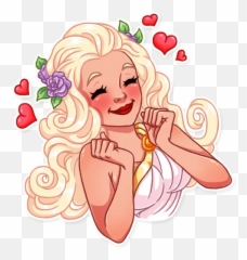 Girl In Love Stickers - Live Wa Stickers For Women Emoji,Desenho Emotions Whatsapp