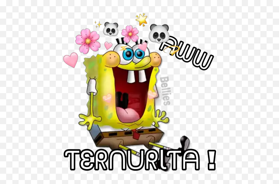 Bob Esponja Enamorado Stickers For Whatsapp - Spongebob Squarepants Emoji,Emoji Enamorado