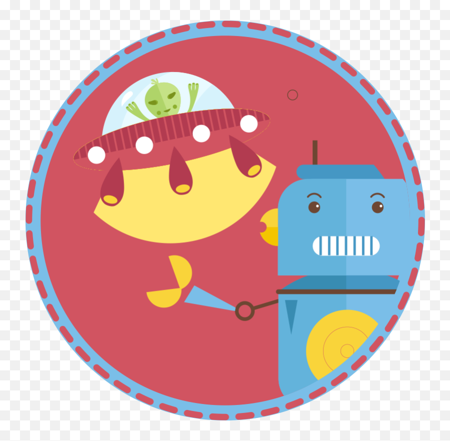 War With Alien Robot Cartoon Kids Vinyl Carpet - Happy Emoji,Alien Emoji Shirts