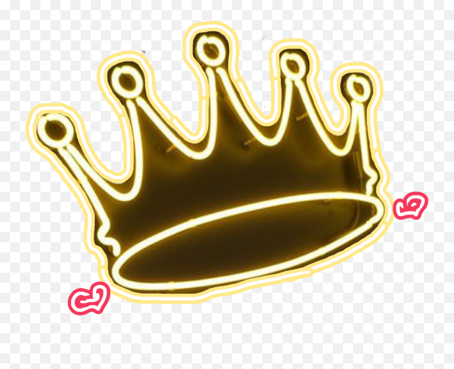 Crown Queen Princess Pink Neon Sticker - Coronas Png Emoji,Brown Princess Emoji