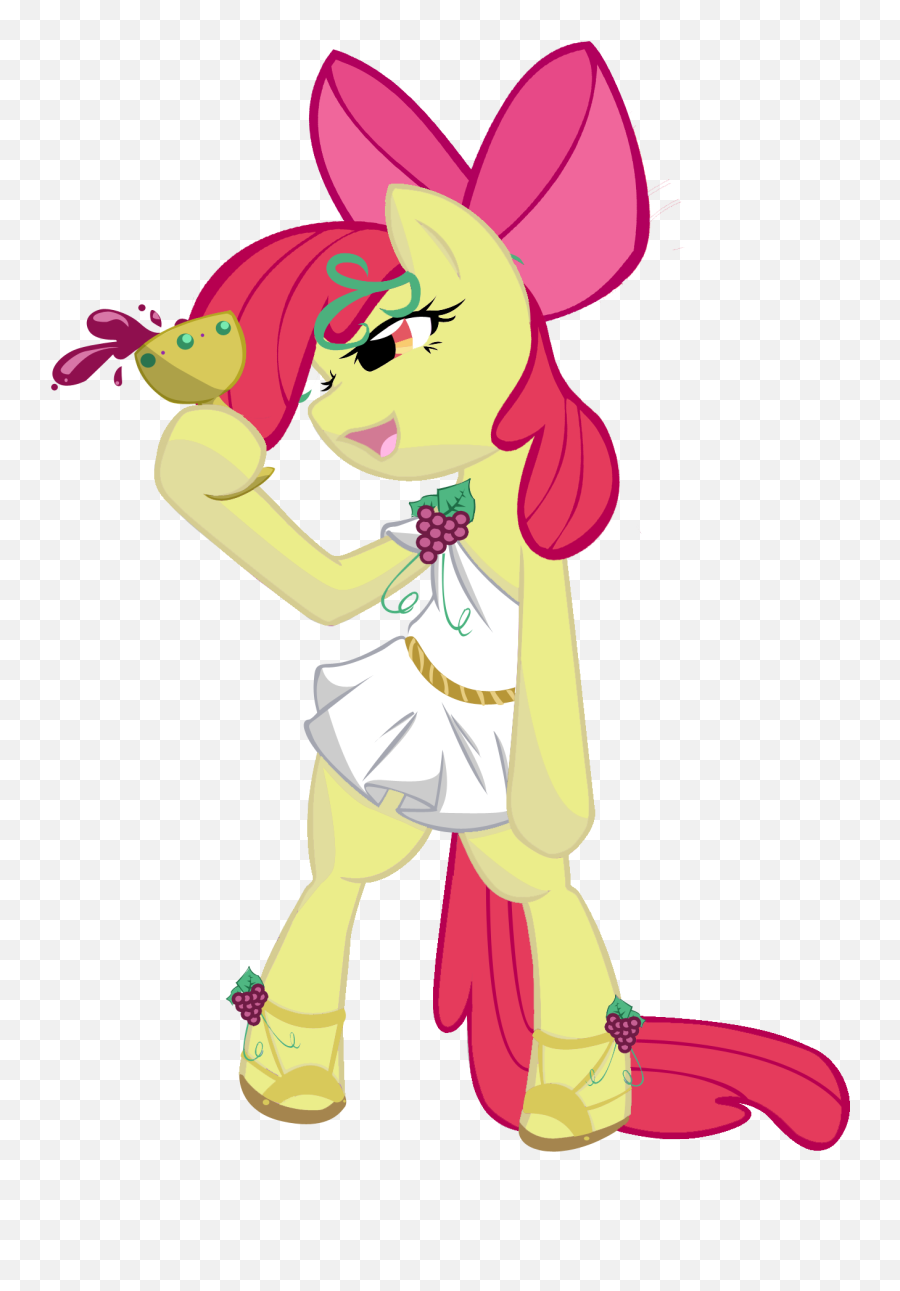 Tipsy Apple Bloom - Mlp Applebloom Grown Up Emoji,Avatar Emoji Apple