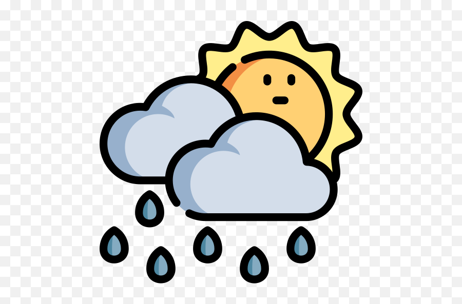 Rain - Free Weather Icons Emoji,Rain Cloud Emoji
