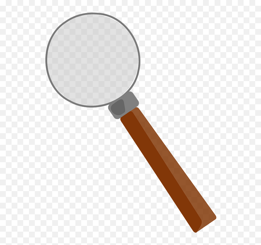 Magnifying Glass Tilted Left Clipart Free Download Emoji,Emoji Magnifyign