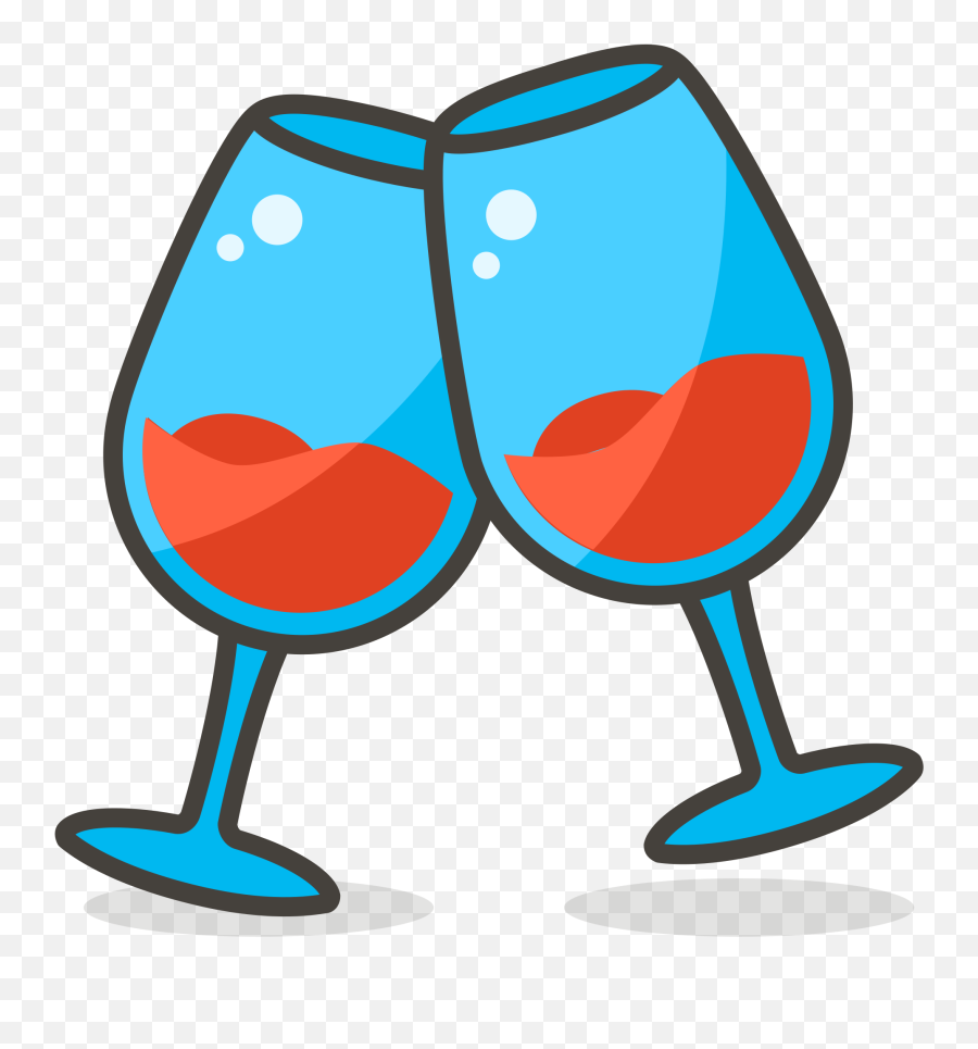 File582 - Clinkingglasses4svg Wikimedia Commons Emoji,Emoji With Glasses