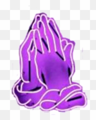 Praying Hands Sticker By Johnbamahall1 - Angelique Purple Aesthetic Emoji,Prayer Hands Emoji