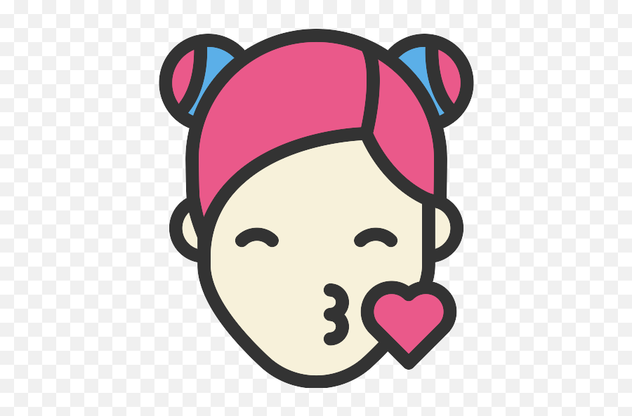 Kiss Emoji Vector Svg Icon 7 - Png Repo Free Png Icons Chica Apenada Png,Kiss Emoji