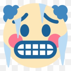 Emoji Remix On Twitter Cold Clown Face - Dot,Emoji For Cold