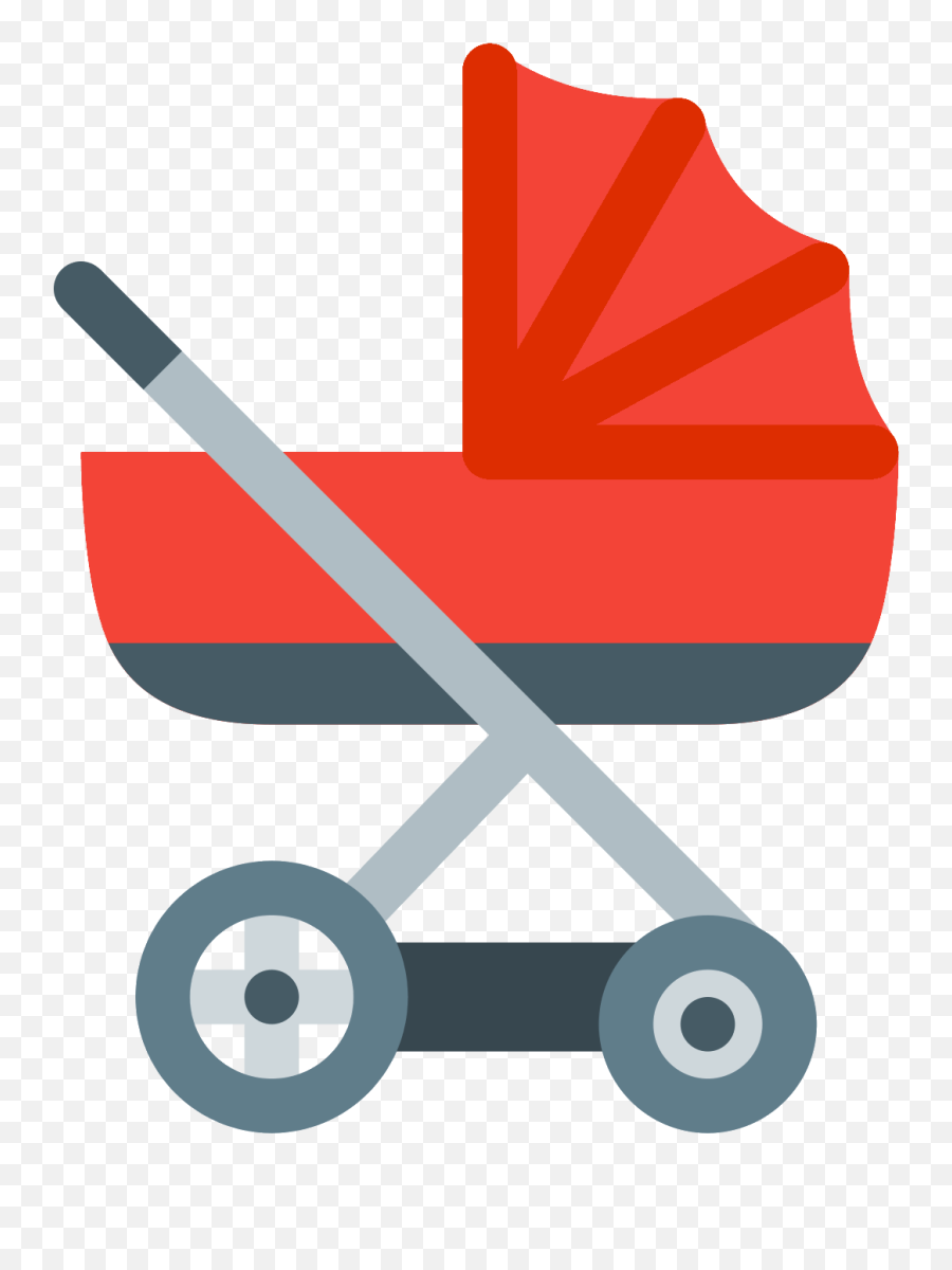 Orange Clipart Baby Carriage Orange - Stroller Icon Png Emoji,Stroller Emoji