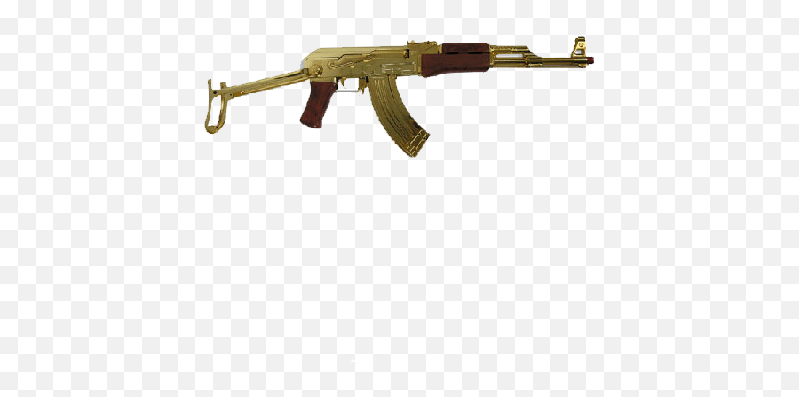 Gold Ak 47 - Golden Ak Vector Emoji,Ak 47 Emoji