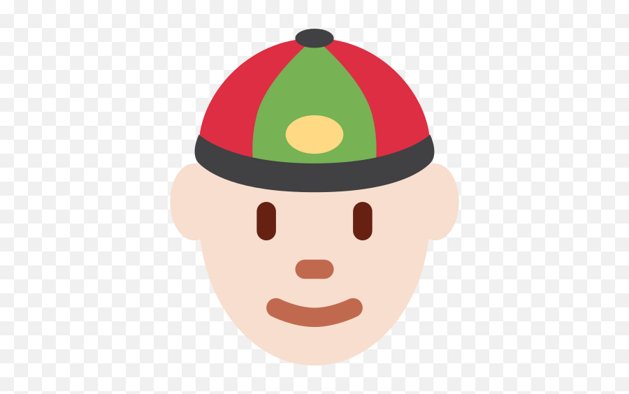 Man With Chinese Cap Emoji With - Man With Chinese Cap Emoji,Cap Emoji