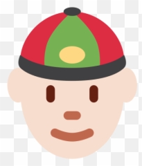 Man With Chinese Cap Emoji With - Man With Chinese Cap Emoji,Cap Emoji