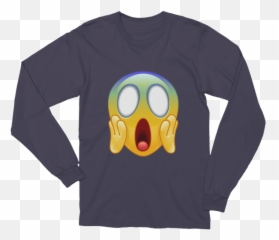 Face Screaming In Fear Emoji - Federal Reserve Bank T Shirt,Screaming Emoji