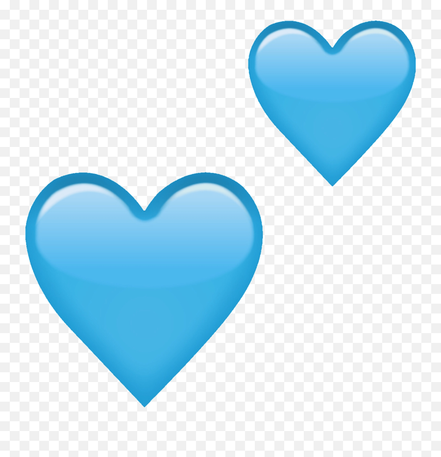 Heart Emoji Blueheart Blue Heartemoji Freetoedit - Blue Blue Heart Emoji Transparent,Heart Emojis