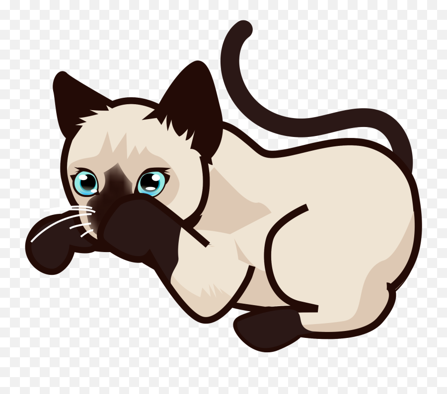 Open - Siamese Cat Clip Art Png Download Full Size Transparent Siamese Cat Clipart Free Emoji,Facebook Grumpy Cat Emoticon