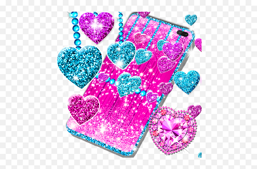 2021 Glitter Hearts Live Wallpaper - Apps On Google Play Glitter Wallpaper Of Heart Emoji,Colored Heart Emoji
