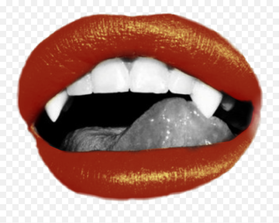 Vampire Fangs Fang Lips Freetouse - Aesthetic Aesthetic Transparent Vampire Fangs Emoji,Fang Emoji
