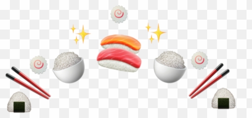 Sushi Chopsticks Rice Emoji Sticker - Dot,Chopsticks Emoji
