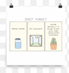 Dont Print - Poorly Drawn Lines Houseplant Emoji,You're Basically A Houseplant With More Complicated Emotions