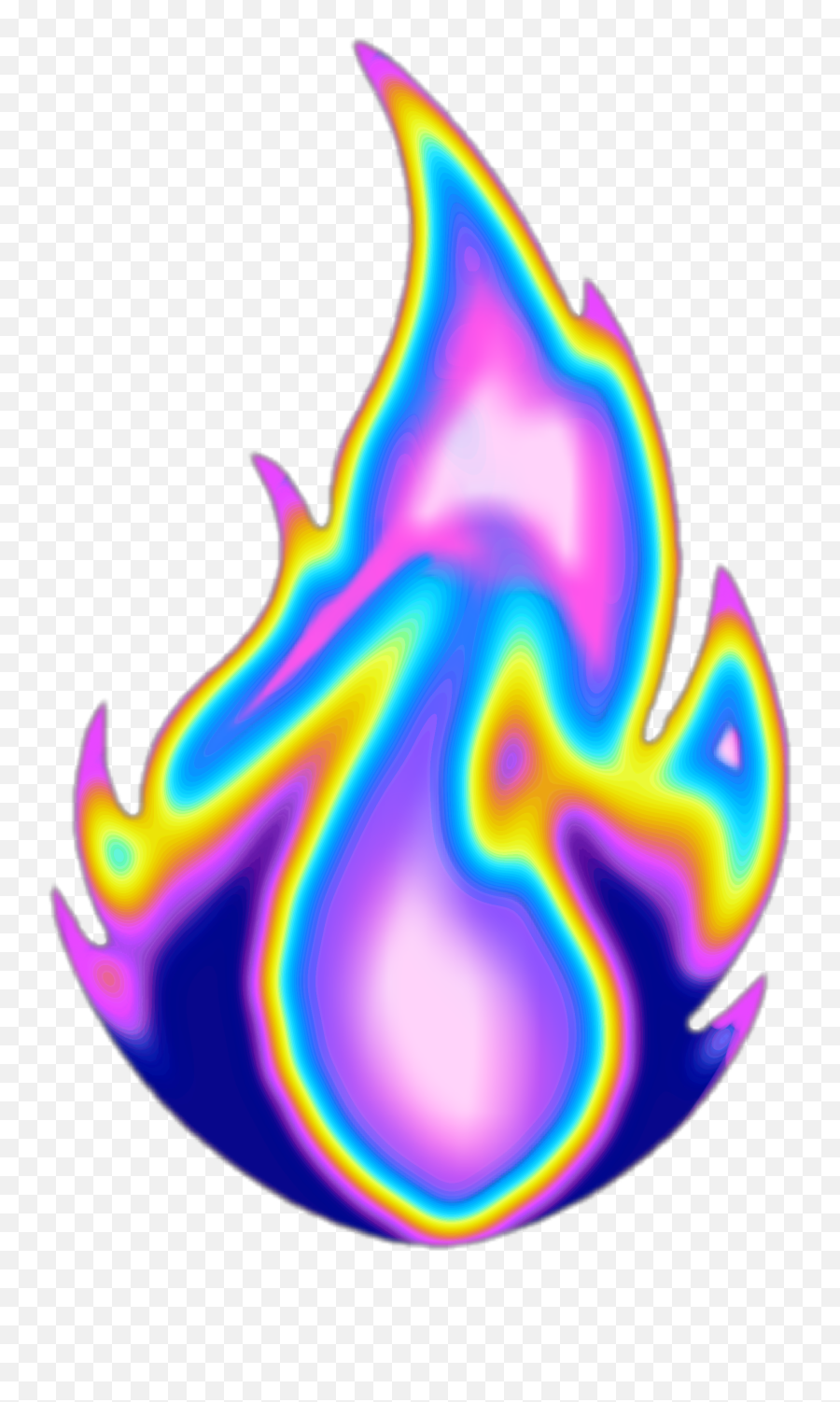 Fire Flame Aesthetic Color Dream Emoji Glitter - Flame Aesthetic Fire Png,Fire Emoji